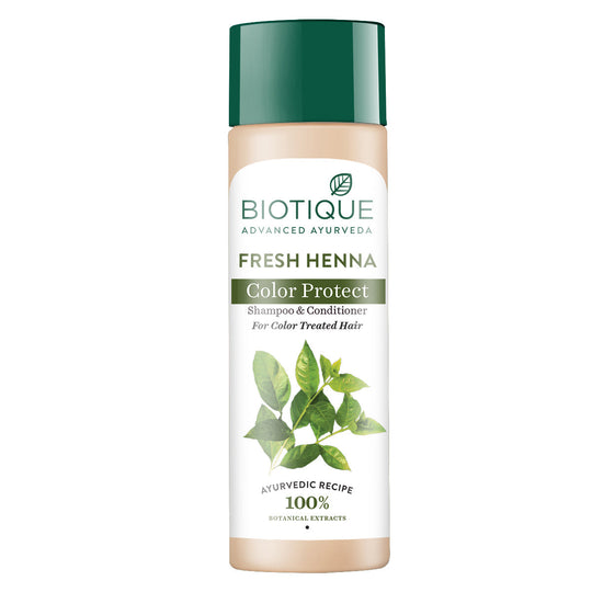Biotique Fresh Henna Colour Protect Shampoo & Conditioner, 190ml - Buy from Indicrest