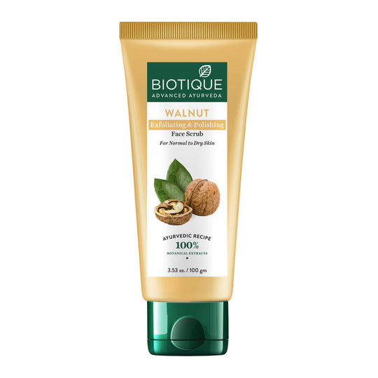 Biotique Walnut Exfoliating & Polishing Face Scrub, 100g - Buy from Indicrest