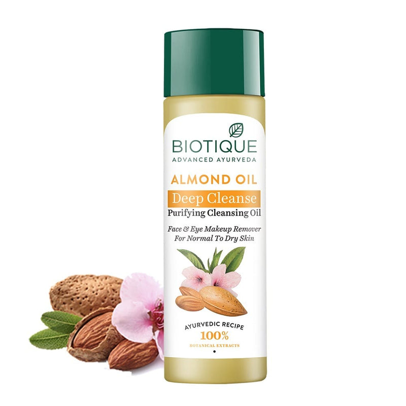 Biotique Almond Oil Deep Cleanse Purifying Cleansing Oil, 120ml - Buy from Indicrest
