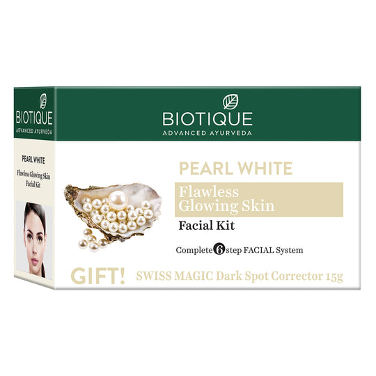 Biotique Pearl White Flawless Glowing Skin Facial Kit - Buy from Indicrest