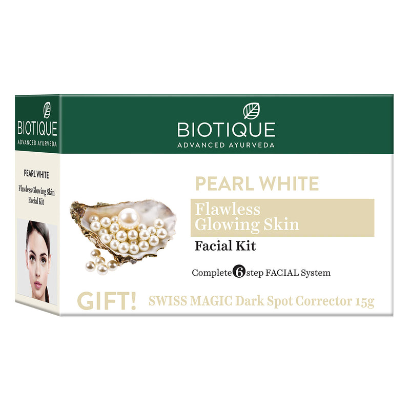 Biotique Pearl White Flawless Glowing Skin Facial Kit - Buy from Indicrest
