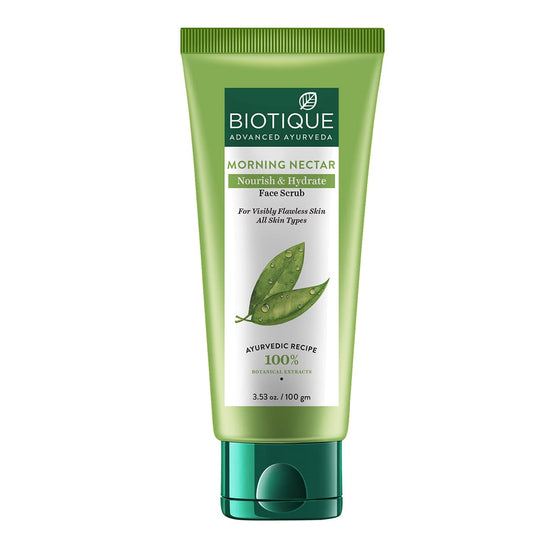 Biotique Morning Nectar Nourish & Hydrate Face Scrub, 100g - Buy from Indicrest