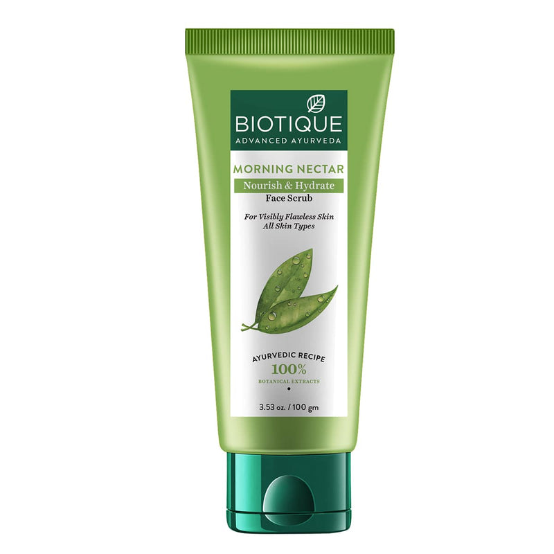 Biotique Morning Nectar Nourish & Hydrate Face Scrub, 100g - Buy from Indicrest
