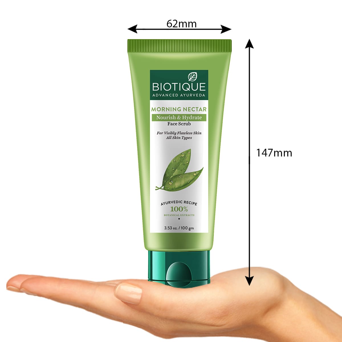 Biotique Morning Nectar Nourish & Hydrate Face Scrub, 100g - Image 3 - Buy from Indicrest