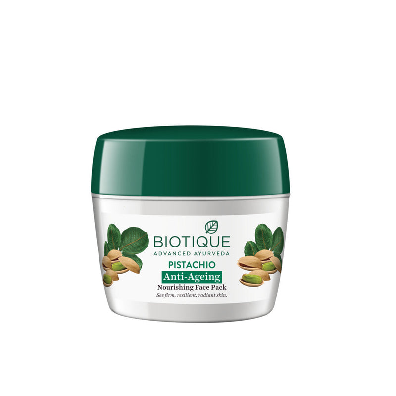 Biotique Pistachio Anti Ageing Nourishing Face Pack, 175g - Buy from Indicrest