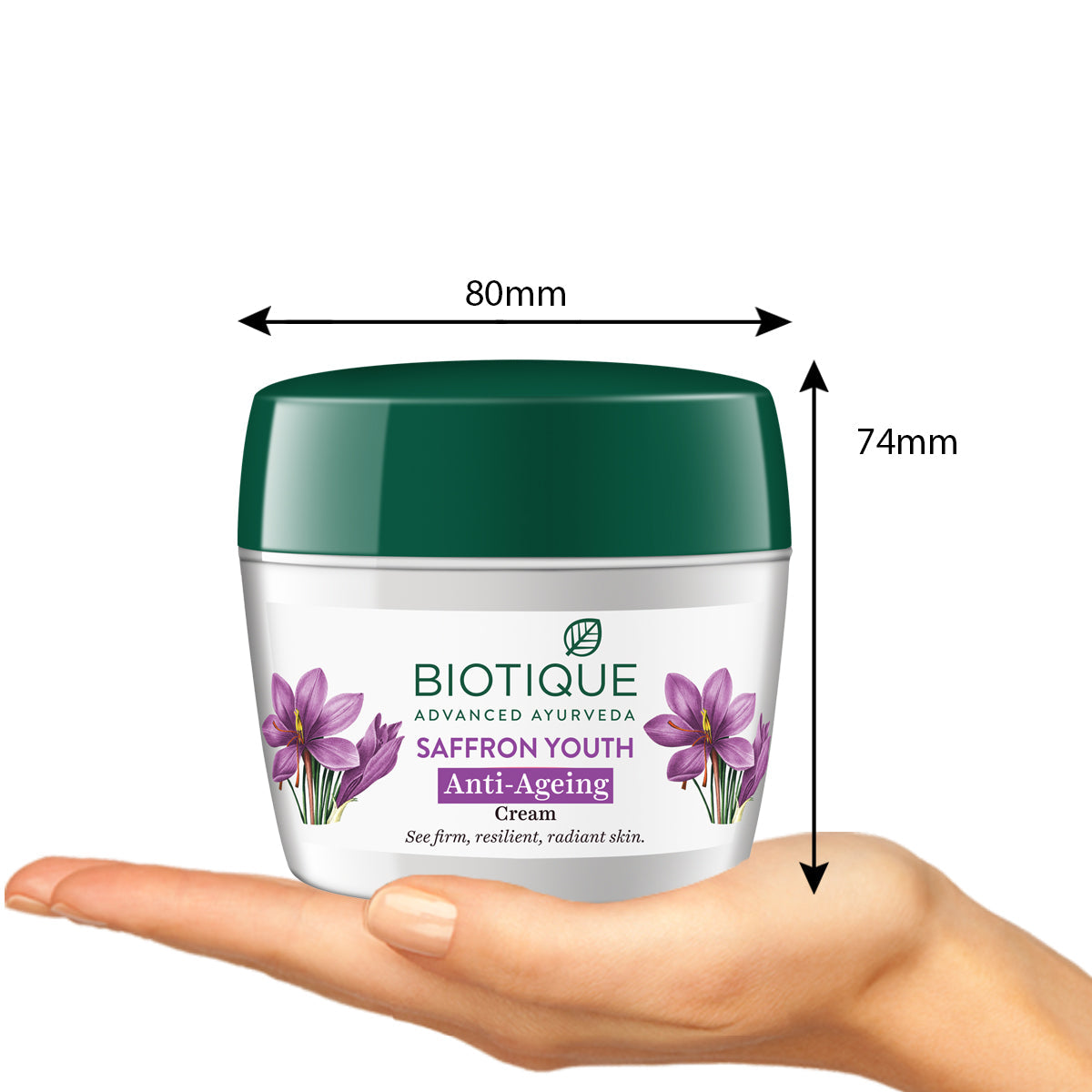 Biotique Saffron Youth Anti-Ageing Cream, 100g - Image 8 - Buy from Indicrest