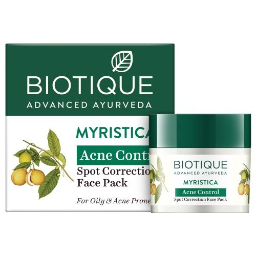 Biotique Myristica acne control spot correction face pack, 20g - Buy from Indicrest