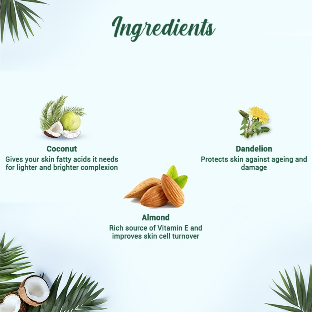 Biotique Coconut Brightening Instant Glow Cream, 100g - Image 4 - Buy from Indicrest