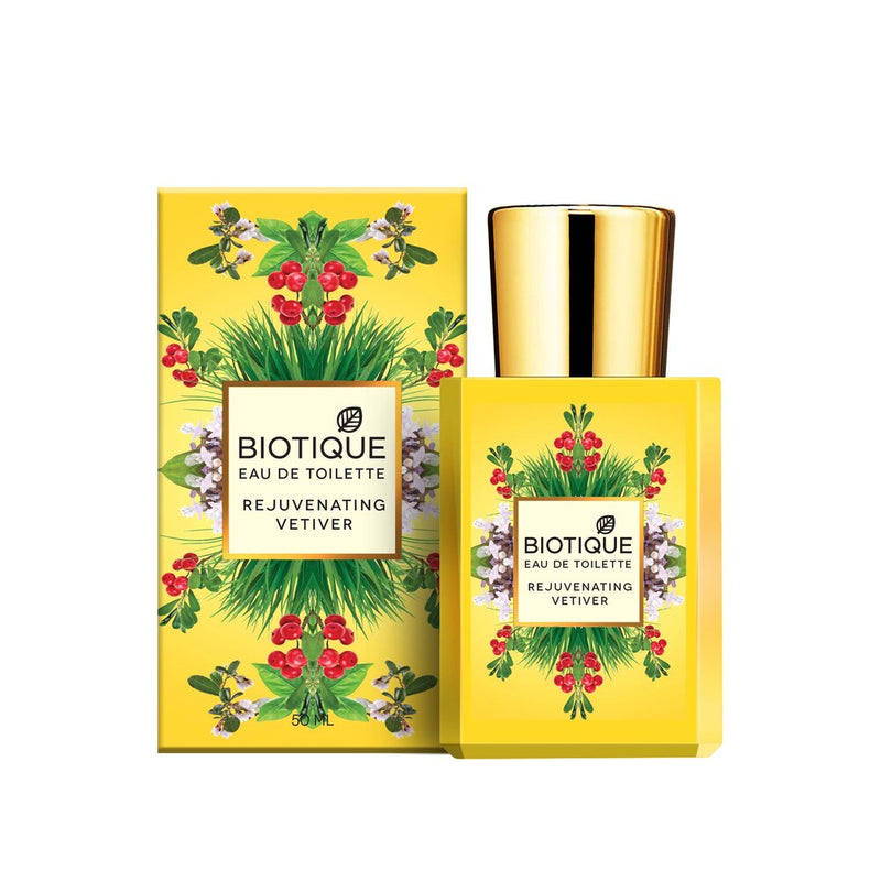 Biotique Rejuvenating Vetiver Eau De Toilette, 50ml - Buy from Indicrest
