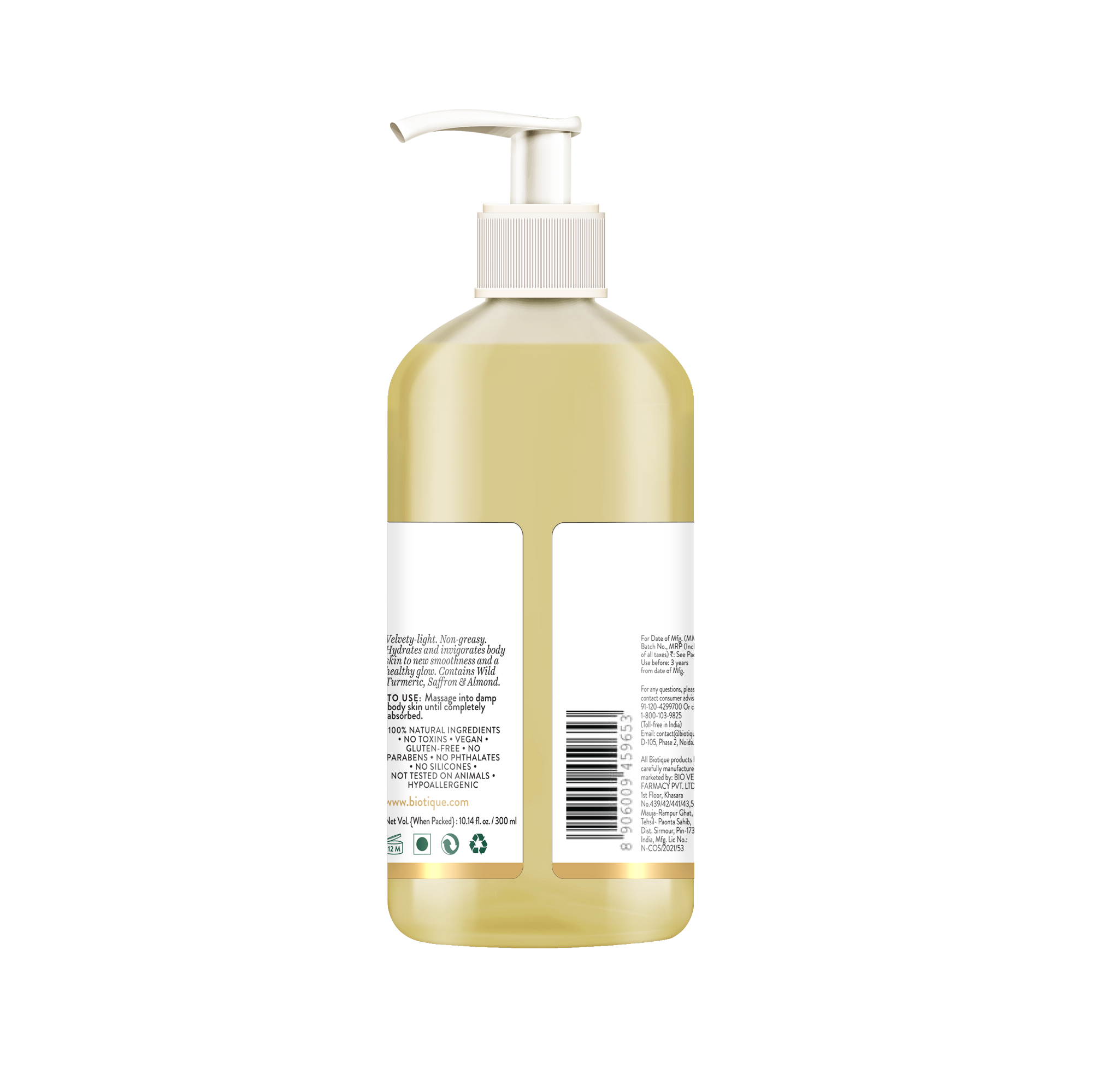 Biotique Ubtan & Collagen Body Lotion, 300ml - Image 2 - Buy from Indicrest