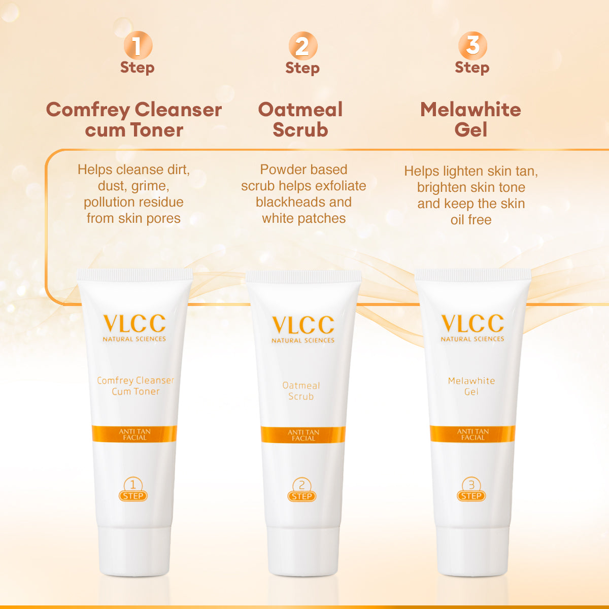 VLCC Gold and Anti Tan Facial Kit - Image 8 - Buy from Indicrest