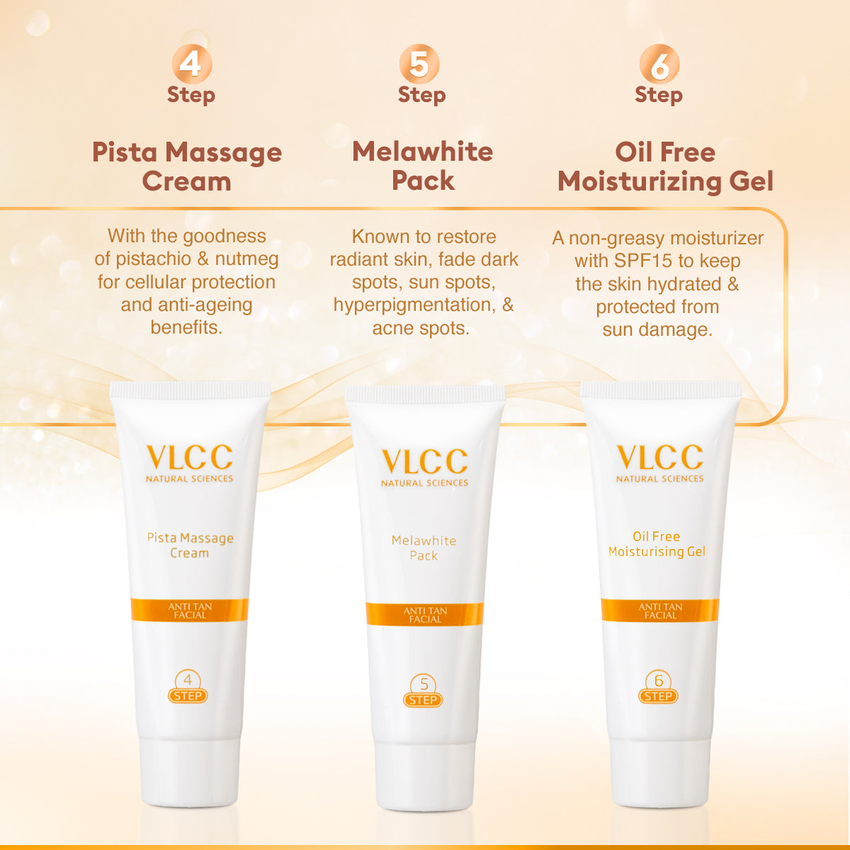 VLCC Gold and Anti Tan Facial Kit - Image 9 - Buy from Indicrest