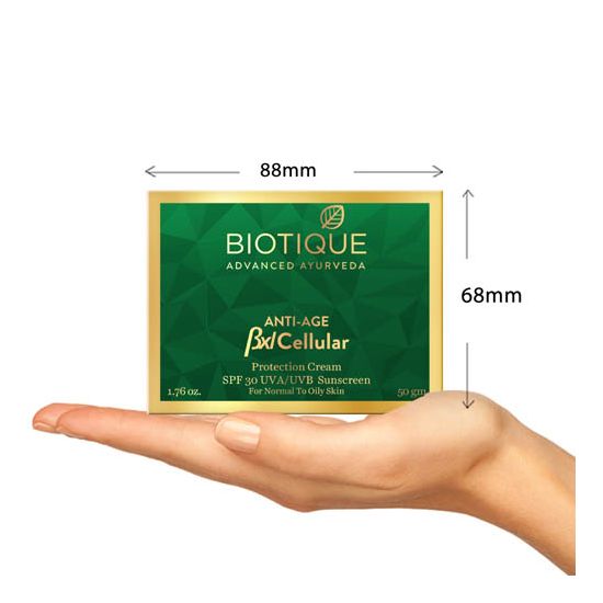 Biotique Anti-Age BXL Cellular Protection Cream SPF 30 UVA/UVB Sunscreen, 50g - Image 4 - Buy from Indicrest