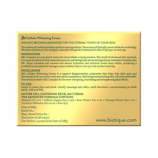Biotique Whiten Bxl Cellular Whitening Cream, 50g - Image 2 - Buy from Indicrest