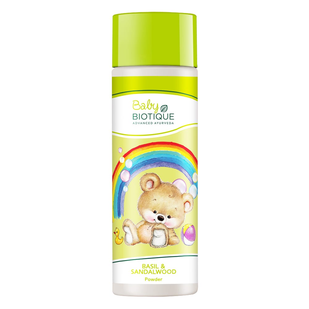 Biotique Basil & Sandalwood Baby Powder 150g (Mickey Powder) - Buy from Indicrest