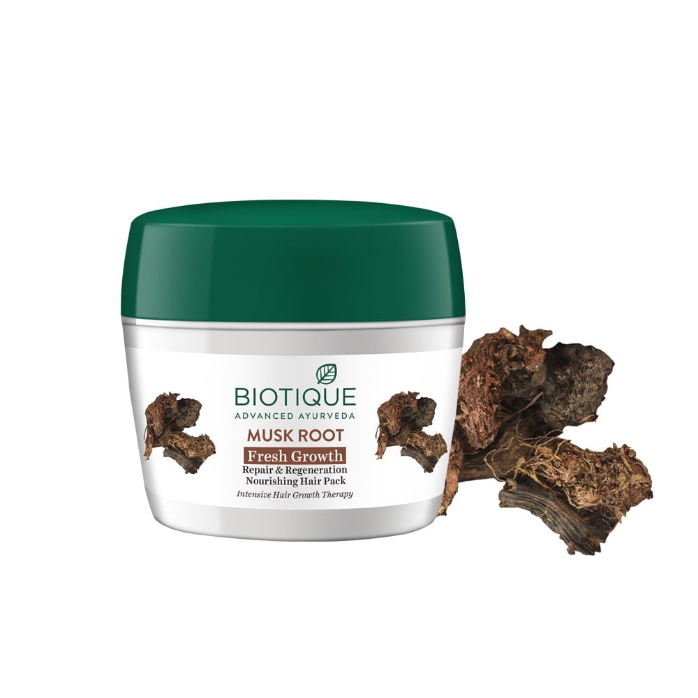 Biotique Musk Root Hair Mask, 230g - Image 2 - Buy from Indicrest