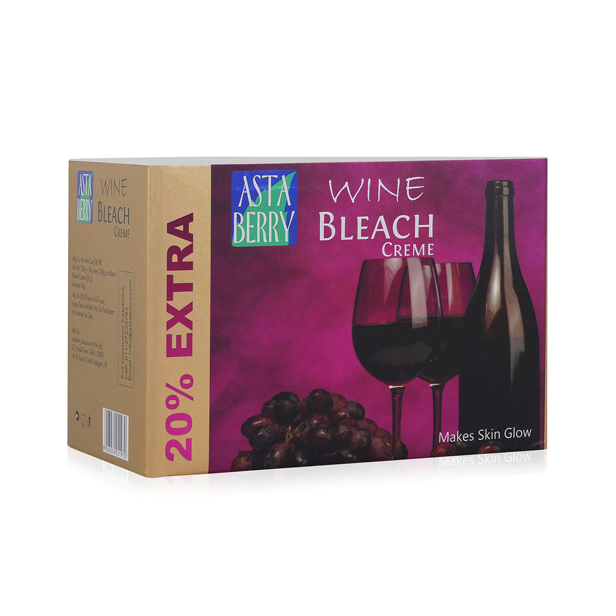 Astaberry Wine Bleach For Glow 300gm - Buy from Indicrest