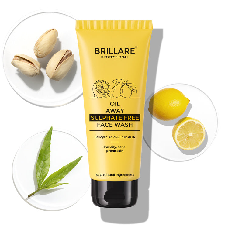 Brillare Oil Away Face Wash For Oily, Acne Prone Skin, 100ml - Buy from Indicrest