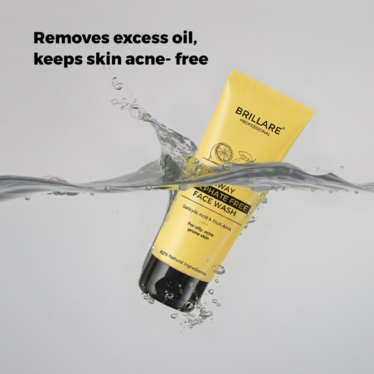 Brillare Oil Away Face Wash For Oily, Acne Prone Skin, 100ml - Image 2 - Buy from Indicrest