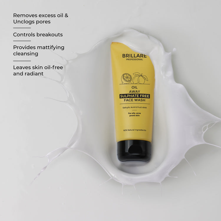 Brillare Oil Away Face Wash For Oily, Acne Prone Skin, 100ml - Image 3 - Buy from Indicrest