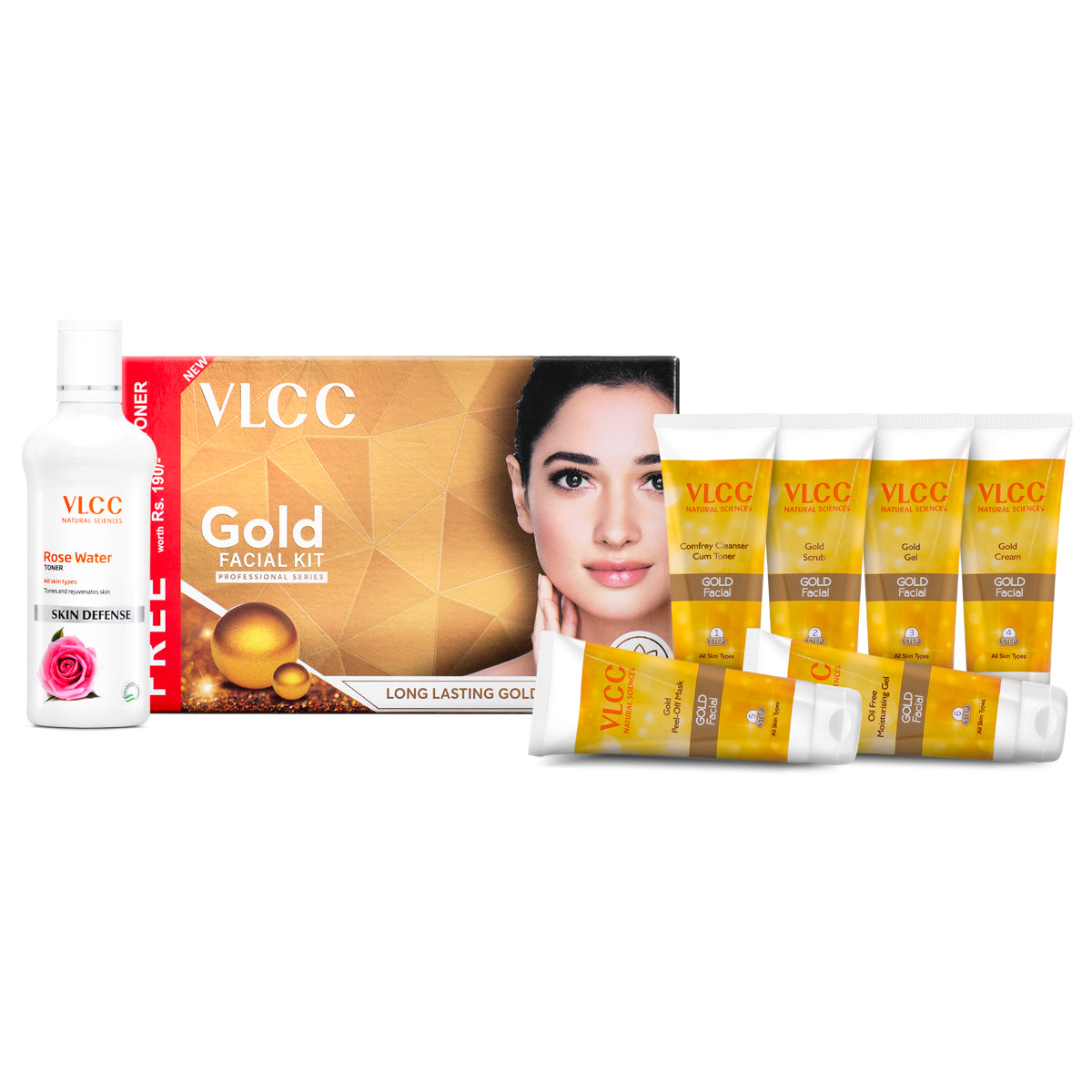 VLCC Pearl and Gold Facial Kit with Free Rose Water Toner - Image 8 - Buy from Indicrest