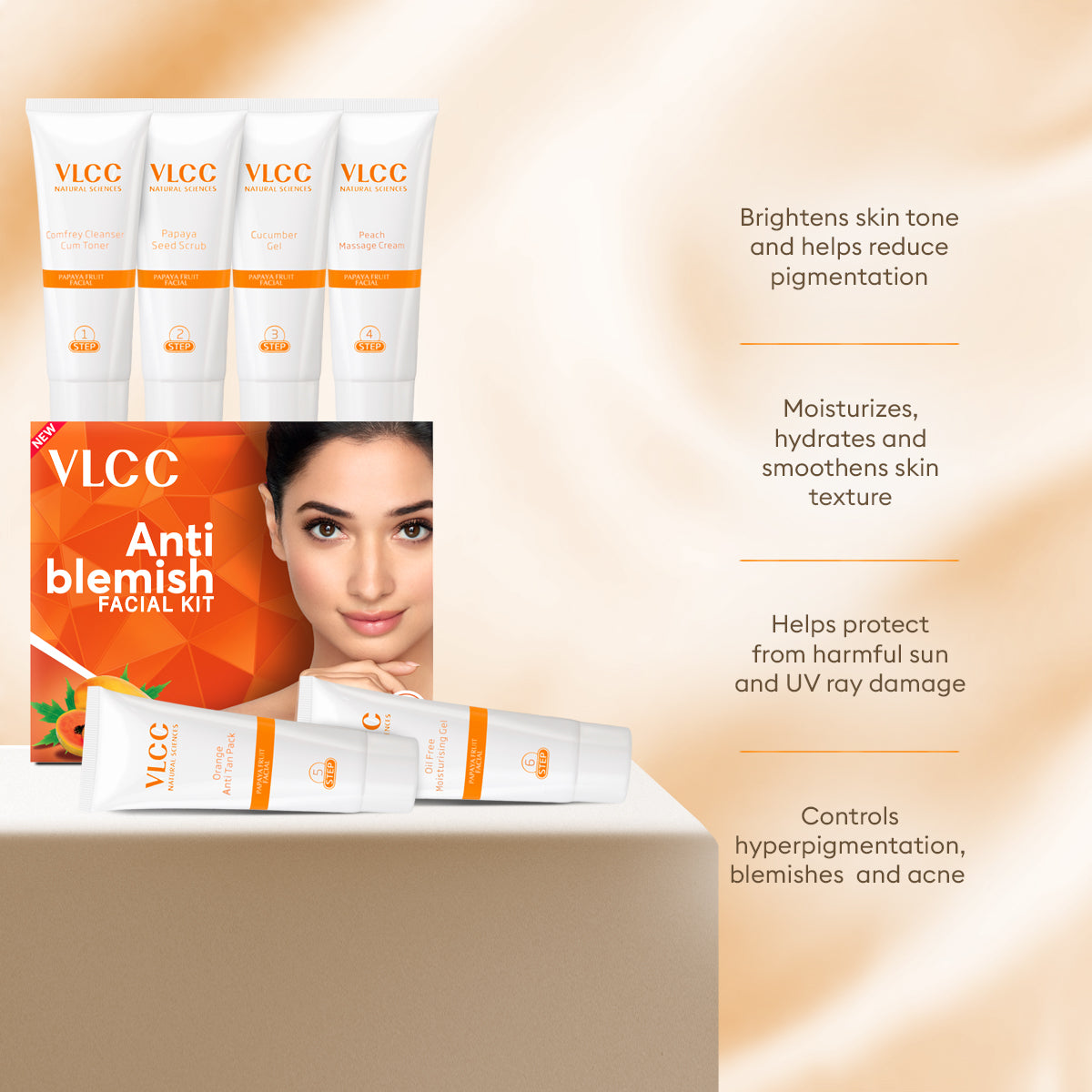 VLCC Anti Blemish Single Facial Kit - 60 g - Image 4 - Buy from Indicrest