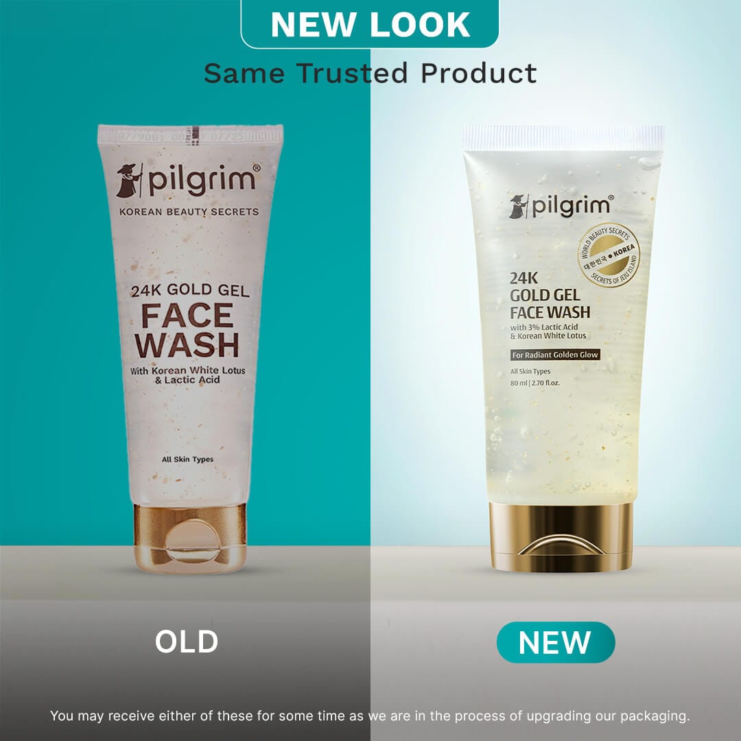 Pilgrim 24K Gold Gel Face Wash, 80ml - Image 2 - Buy from Indicrest