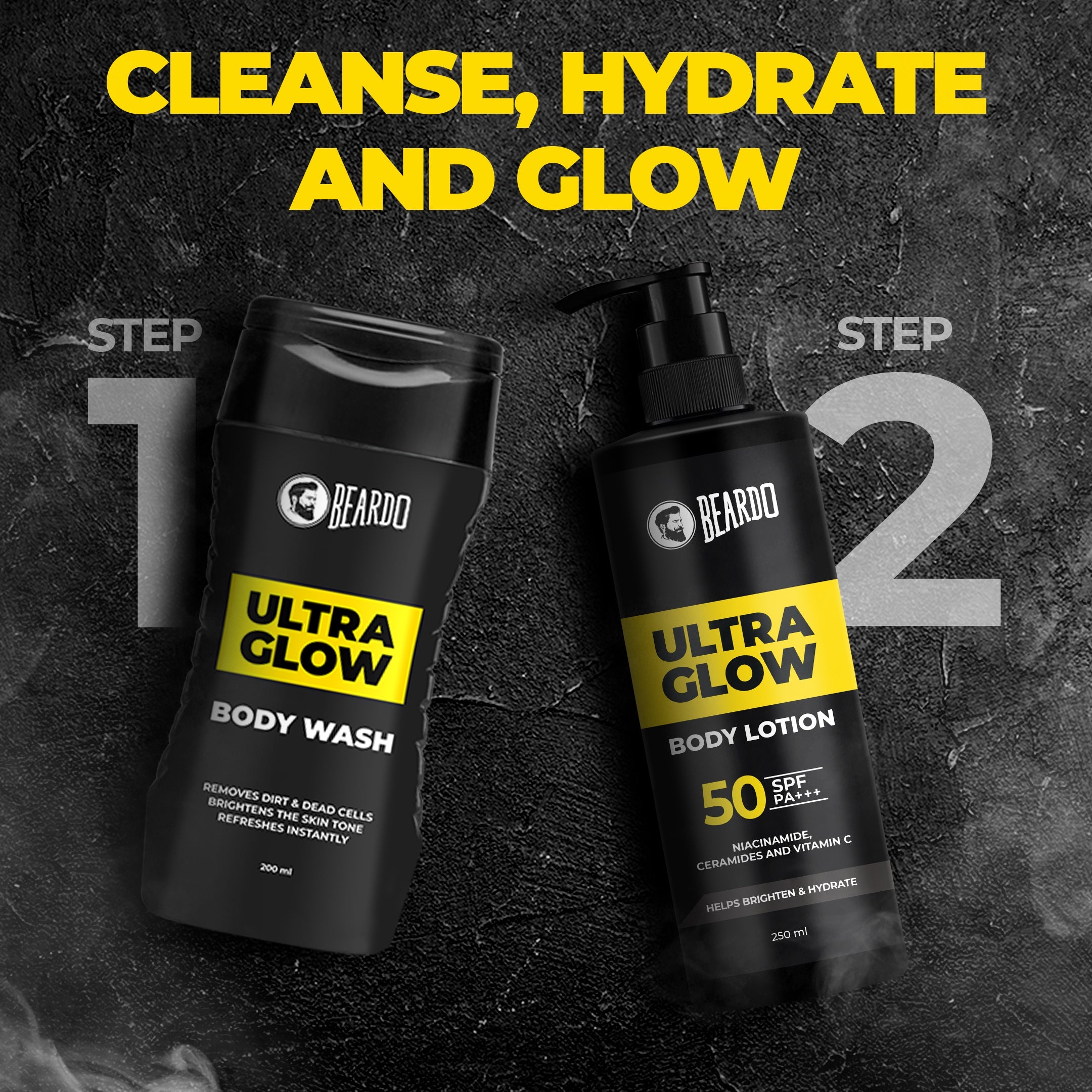 Beardo Ultraglow Body Lotion for Men, 250ml - Image 8 - Buy from Indicrest