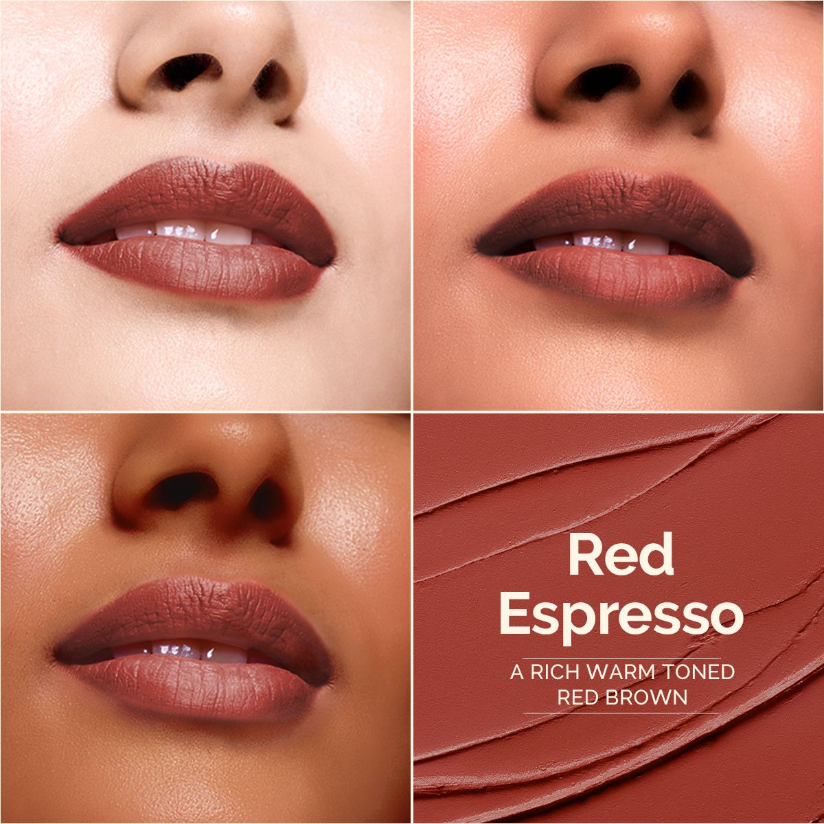 Mamaearth Luxe Matte Long Stay Lipstick with Passion Fruit Oil & Vitamin E, 2g | Red Espresso - Image 8 - Buy from Indicrest