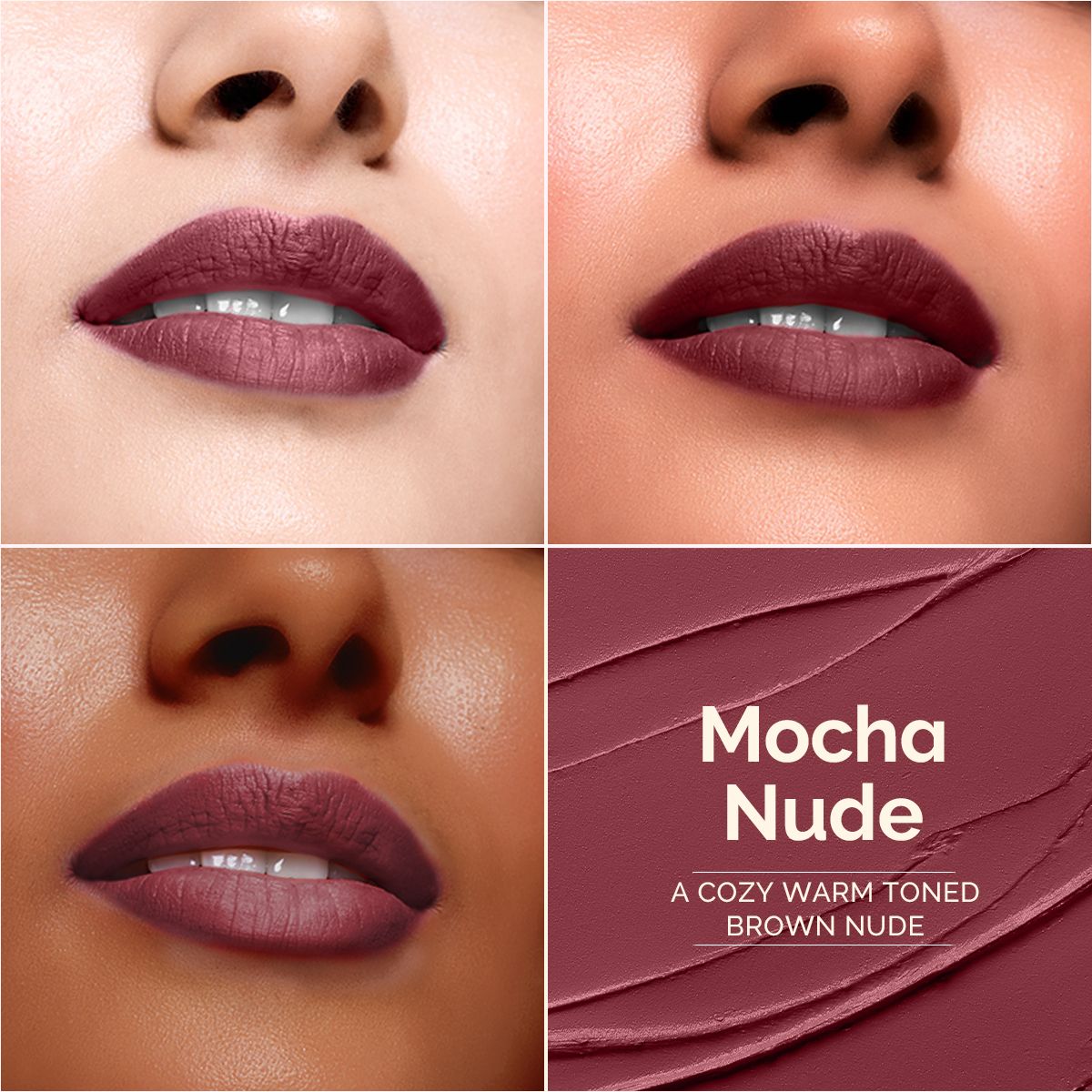 Mamaearth Luxe Matte Long Stay Lipstick with Passion Fruit Oil & Vitamin E, 2g | Mocha Nude - Image 8 - Buy from Indicrest