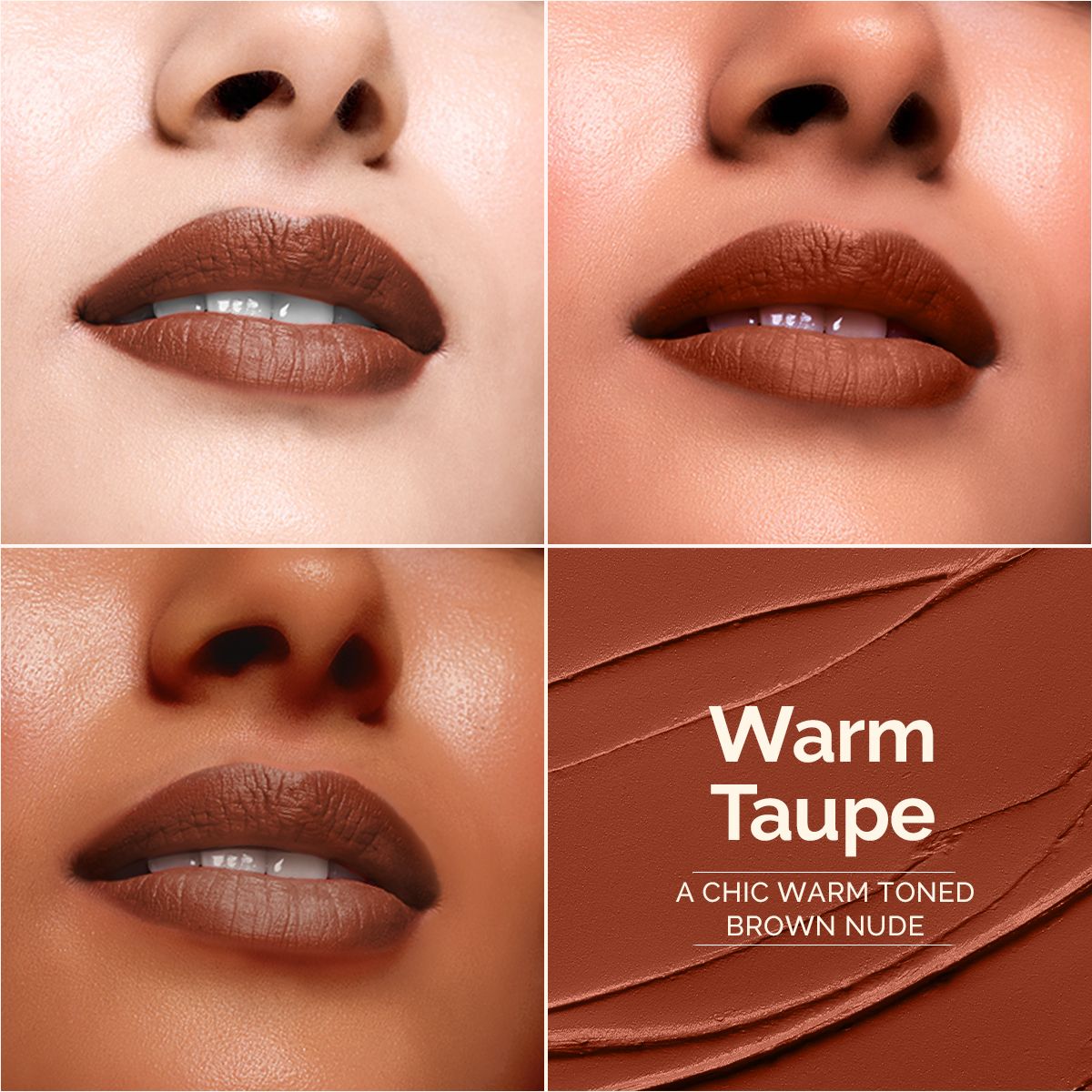 Mamaearth Luxe Matte Long Stay Lipstick with Passion Fruit Oil & Vitamin E, 2g | Warm Taupe - Image 8 - Buy from Indicrest