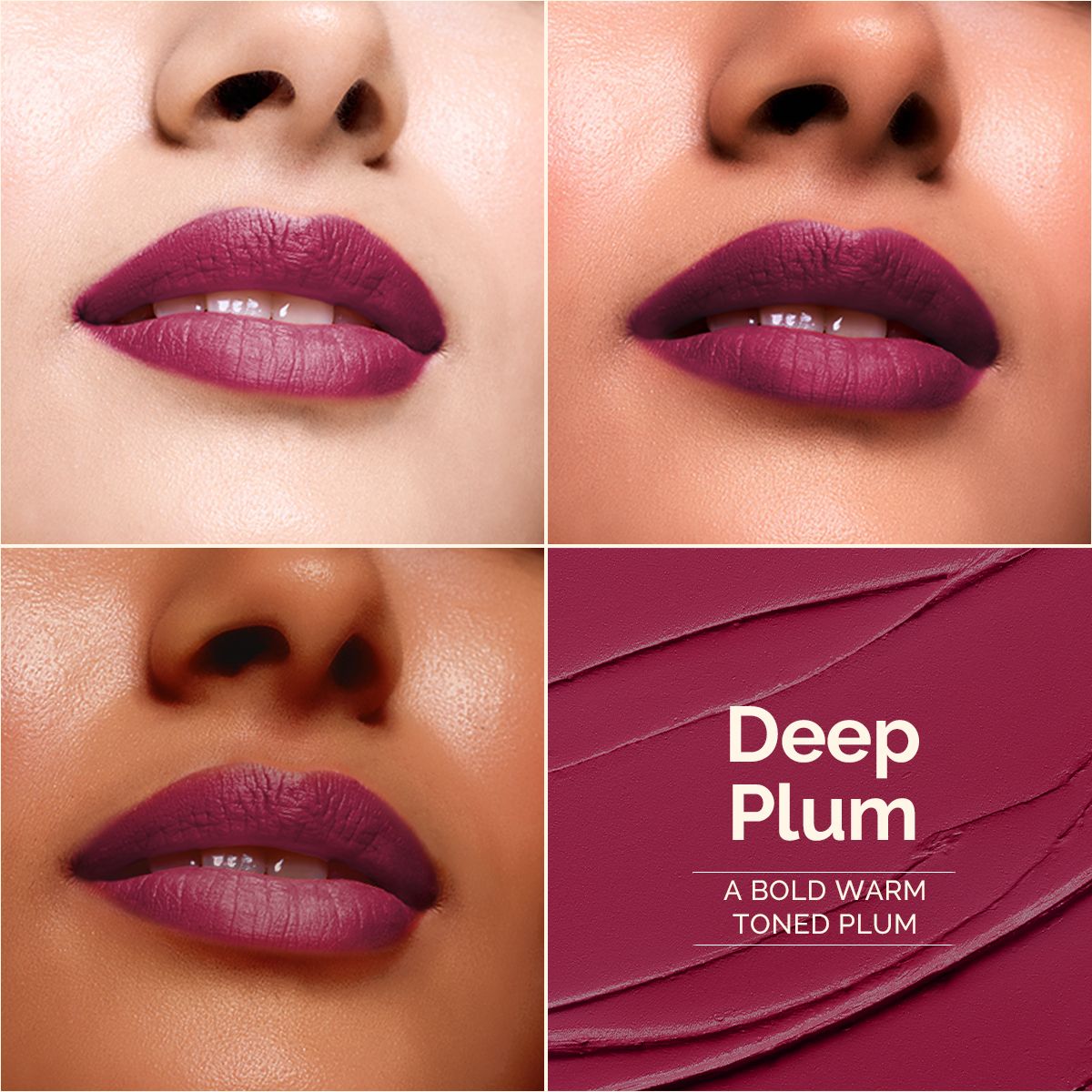 Mamaearth Luxe Matte Long Stay Lipstick with Passion Fruit Oil & Vitamin E, 2g | Deep Plum - Image 8 - Buy from Indicrest