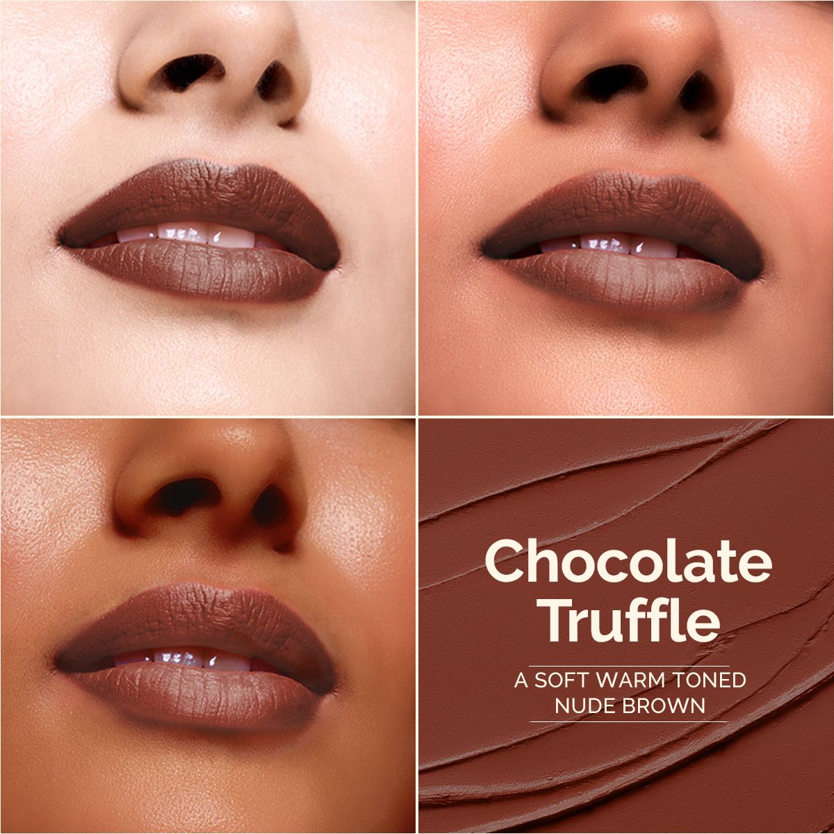 Mamaearth Luxe Matte Long Stay Lipstick with Passion Fruit Oil & Vitamin E, 2g | Chocolate Truffle - Image 8 - Buy from Indicrest