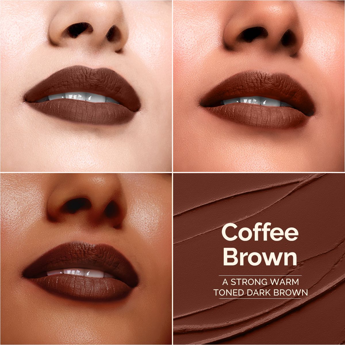 Mamaearth Luxe Matte Long Stay Lipstick with Passion Fruit Oil & Vitamin E, 2g | Coffee Brown - Image 8 - Buy from Indicrest