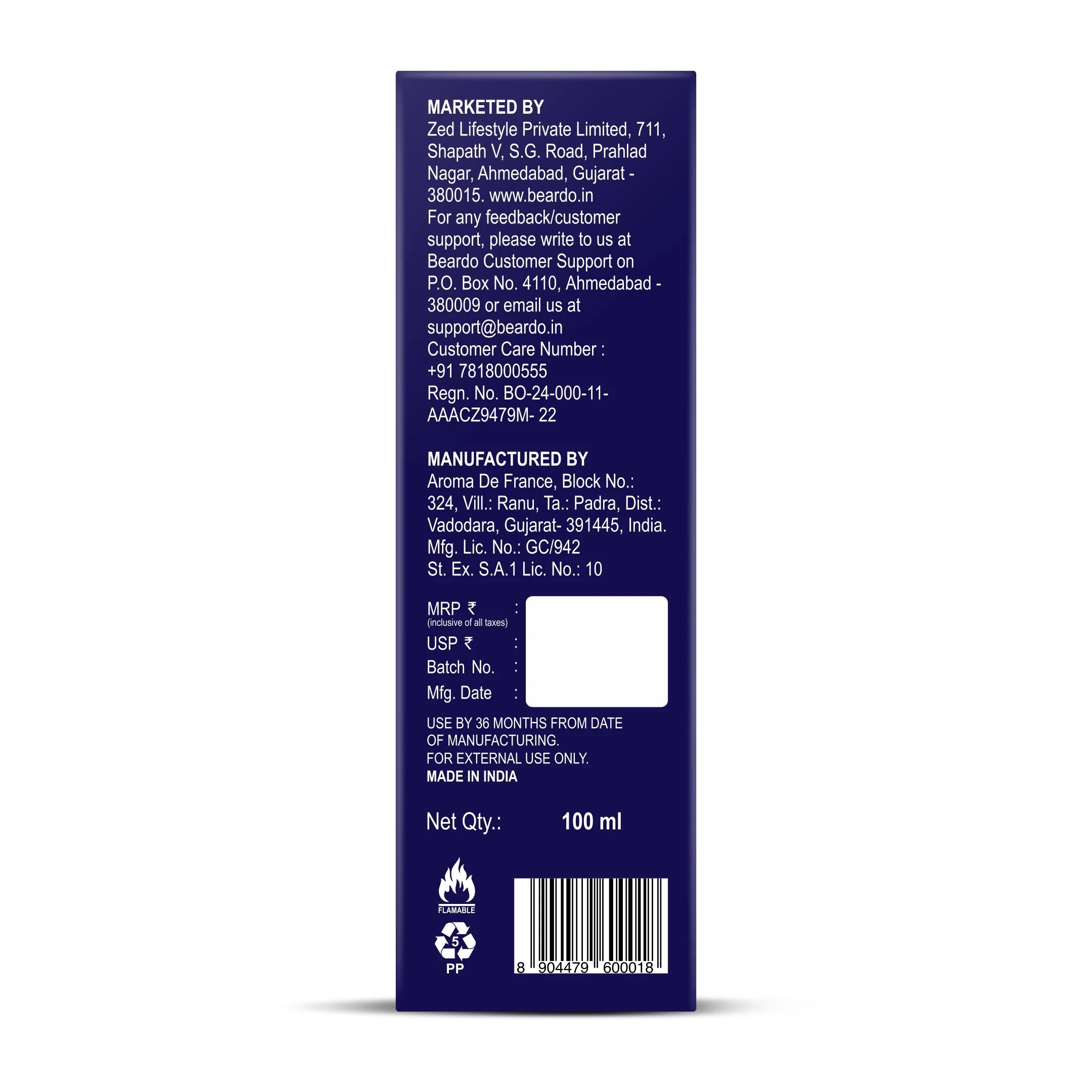 Beardo LSD Perfume EDP, 100ml - Image 10 - Buy from Indicrest