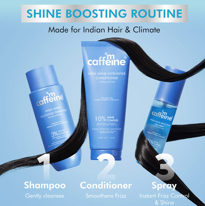 Mcaffeine High Shine glossy Hair Shampoo  3% Shine Complex, 250ml - Image 8 - Buy from Indicrest