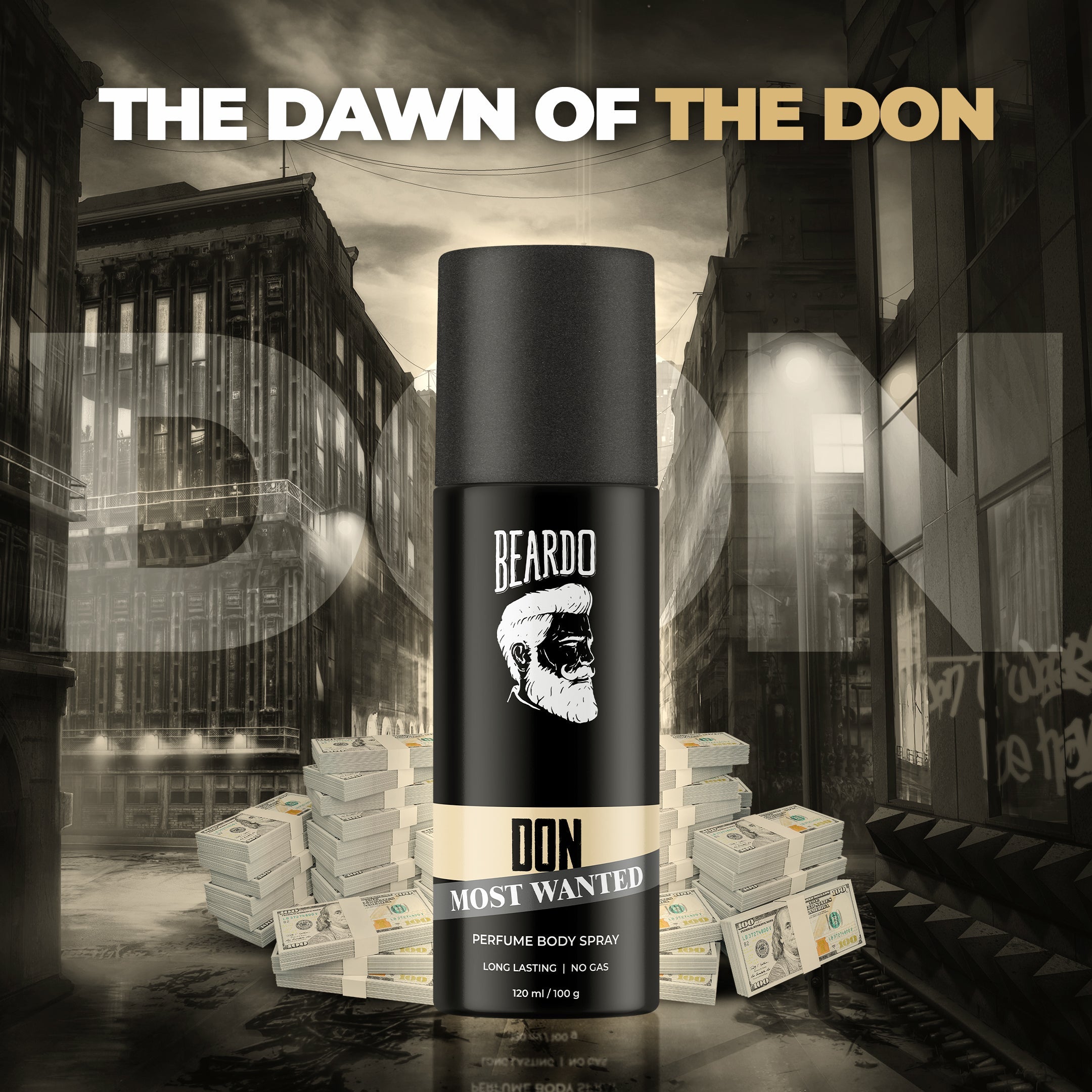 Beardo Don Most Wanted Perfume Body Spray, 120ml - Image 7 - Buy from Indicrest