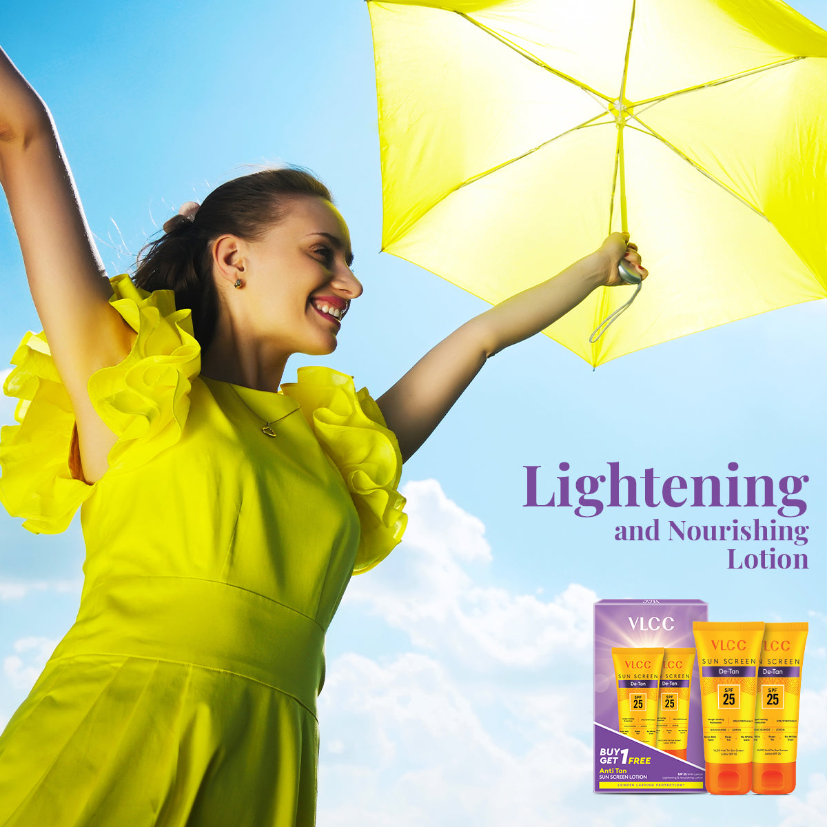 VLCC Anti Tan Sun Screen Lotion - SPF 25 PA+ -  300 ml - Buy One  Get One - Image 6 - Buy from Indicrest