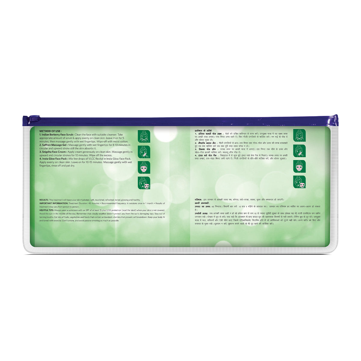 VLCC Salon Series Insta Glow Facial Kit ( 6 Facials ) - 252 g - Image 8 - Buy from Indicrest
