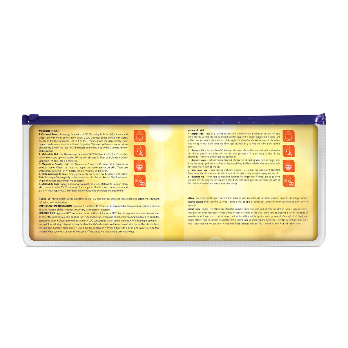 VLCC Salon Anti Tan Facial Kit ( 6 Facials )  - 300 g - Image 8 - Buy from Indicrest