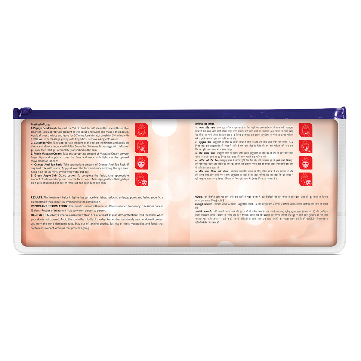 VLCC Salon Series Fruit Facial Kit ( 6 Facials ) - 300 g - Image 8 - Buy from Indicrest