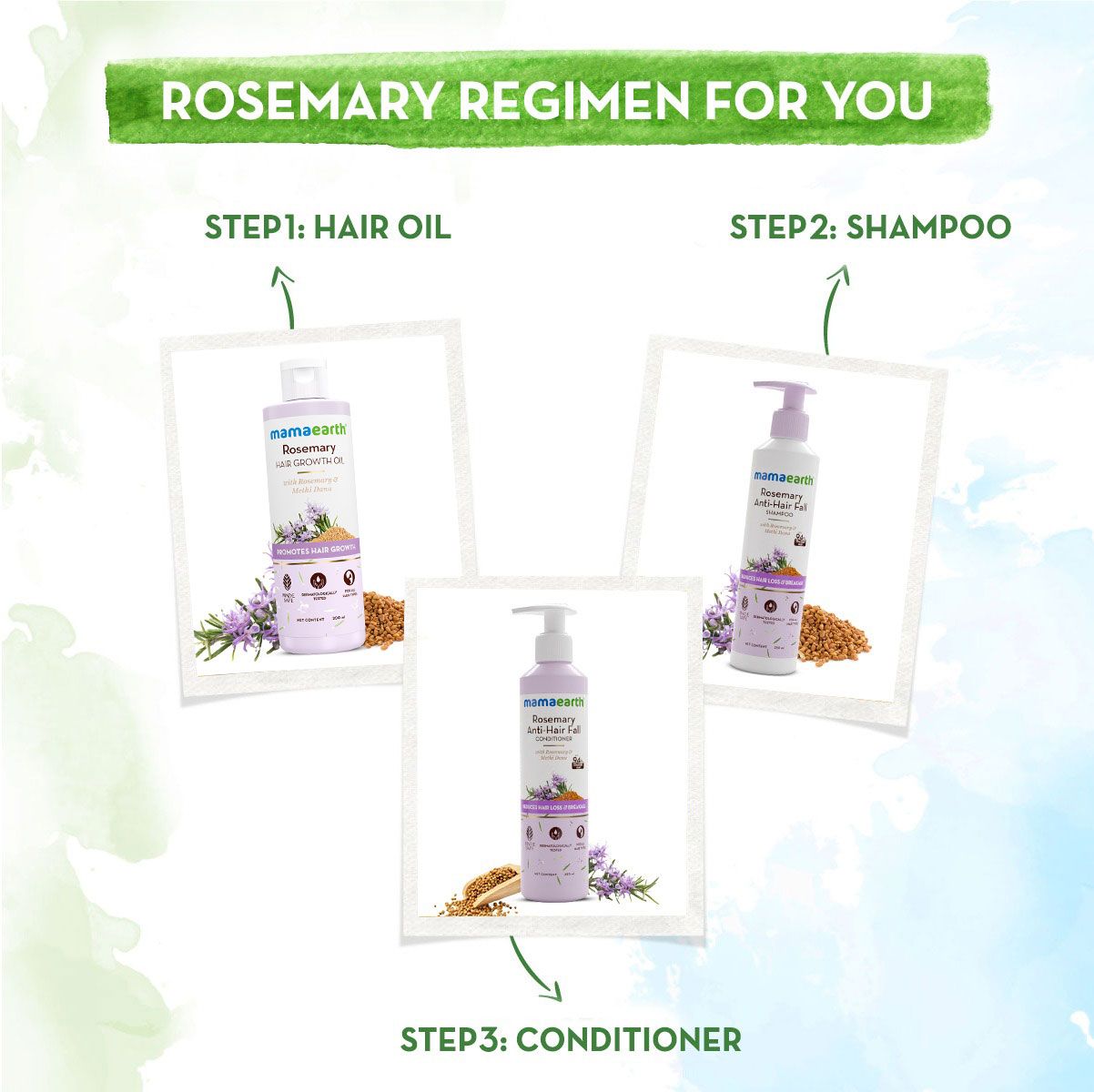 Mamaearth Rosemary Hair Growth Oil with Rosemary & Methi Dana for Promoting Hair Growth, 200ml - Image 6 - Buy from Indicrest