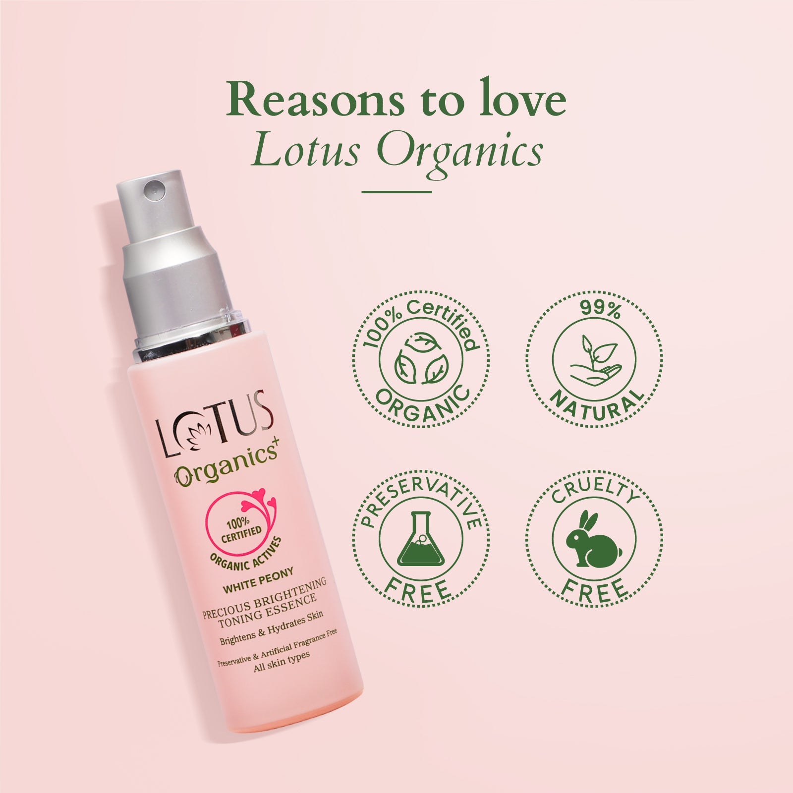 Lotus Herbals Precious Brightening Toning Essence, 50ml