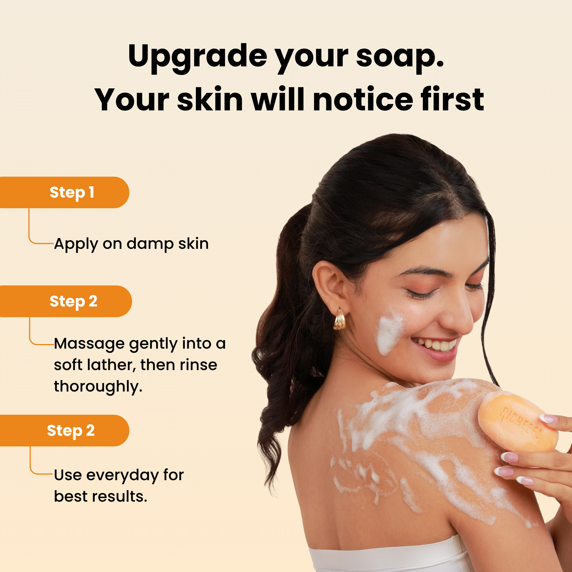 Richfeell Calendula Anti Acne Soap 75 G Pack of 3 - Image 8 - Buy from Indicrest