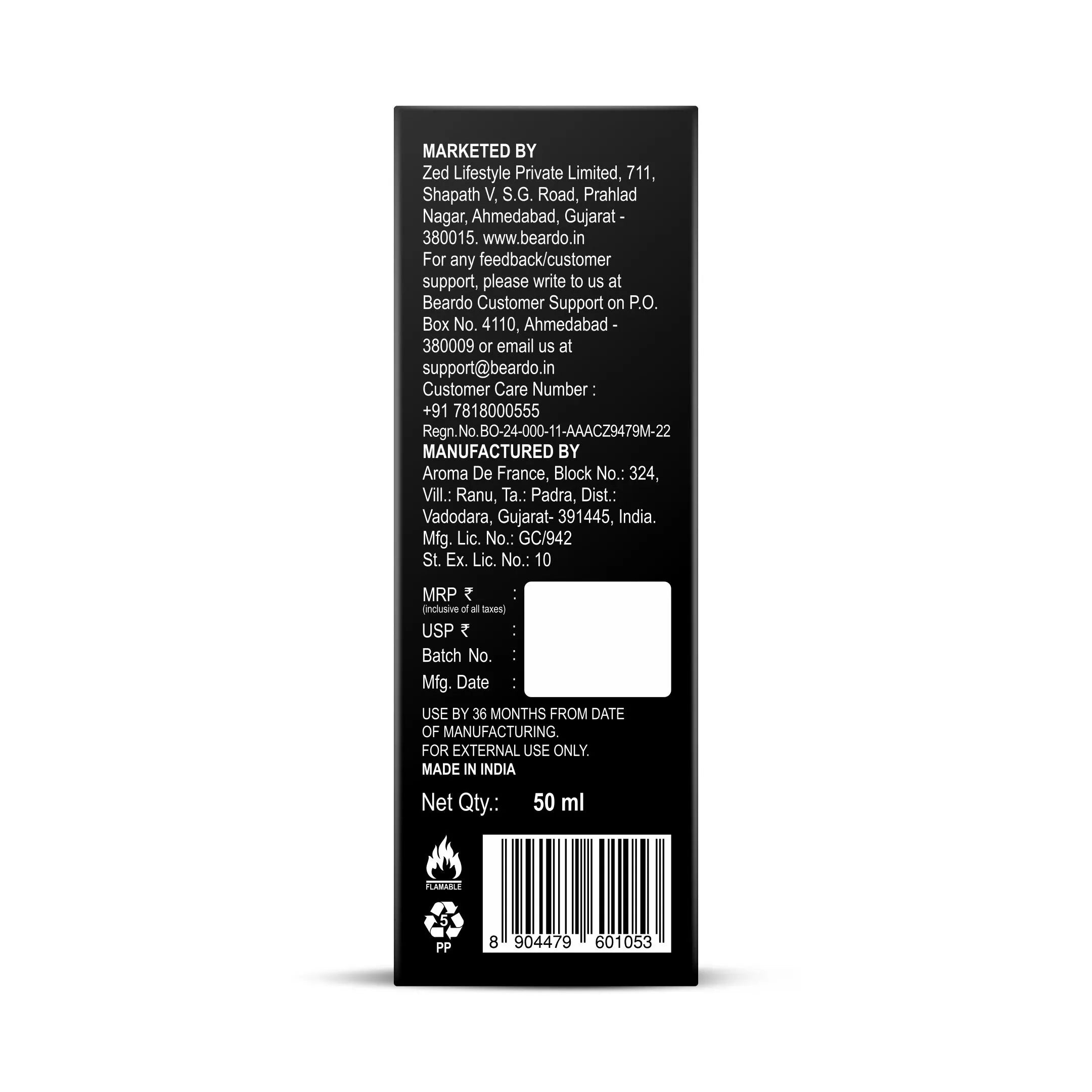 Beardo Whisky Smoke Firebomb EAU DE PARFUM, 50ml - Image 8 - Buy from Indicrest
