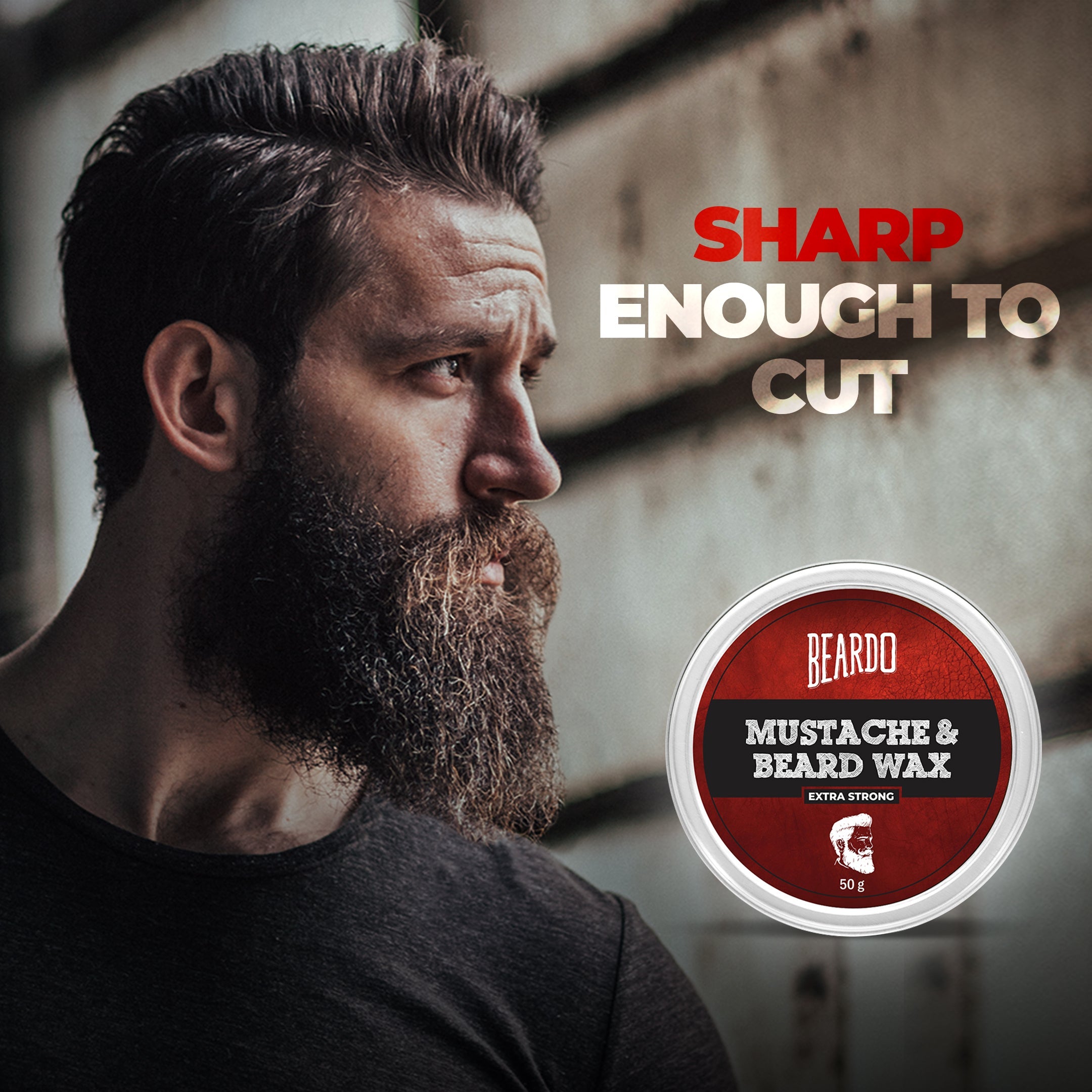 Beardo Beard & Mustache Wax, Extra Strong, 50g - Image 7 - Buy from Indicrest