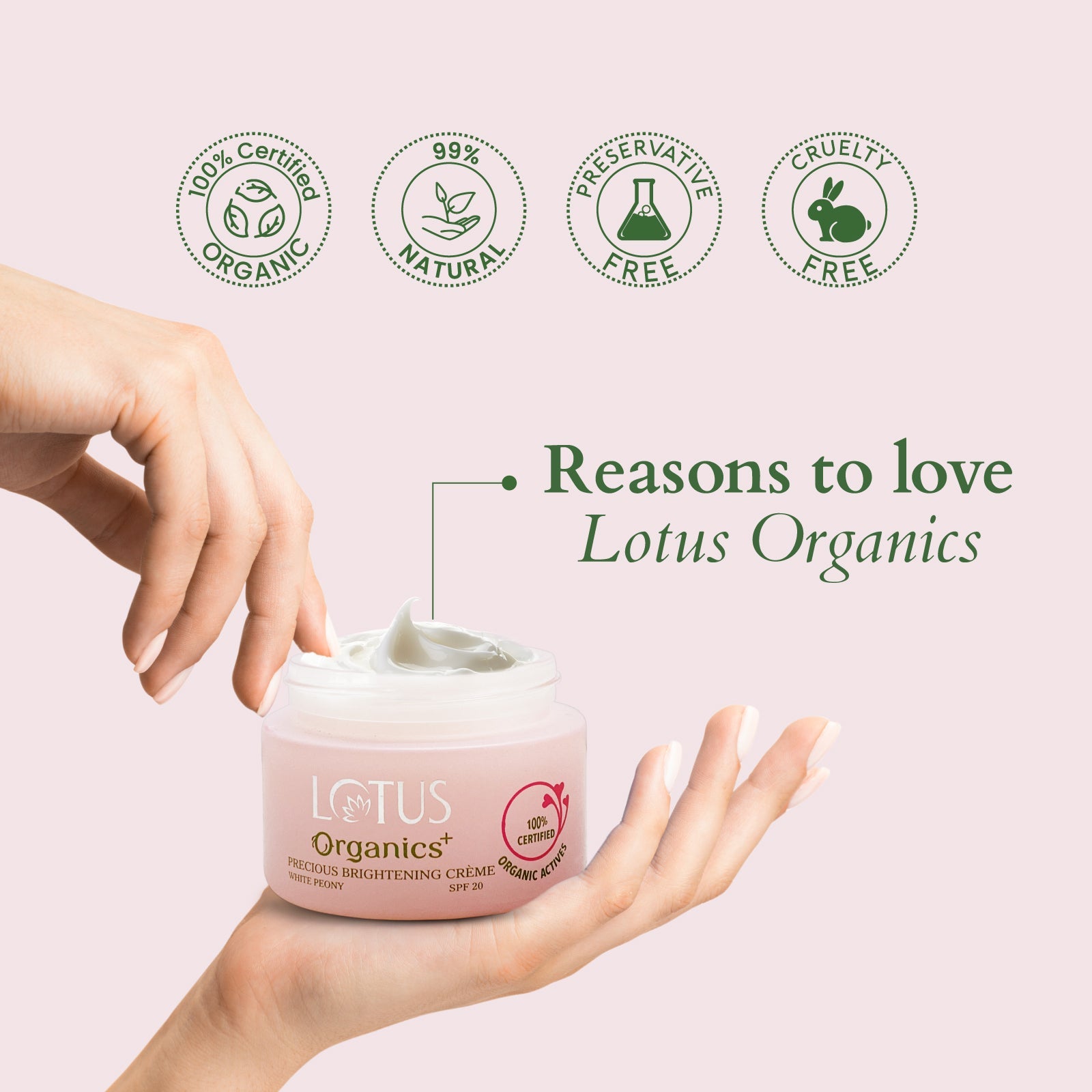 Lotus Herbals Precious Brightening Creme SPF 20, 50g