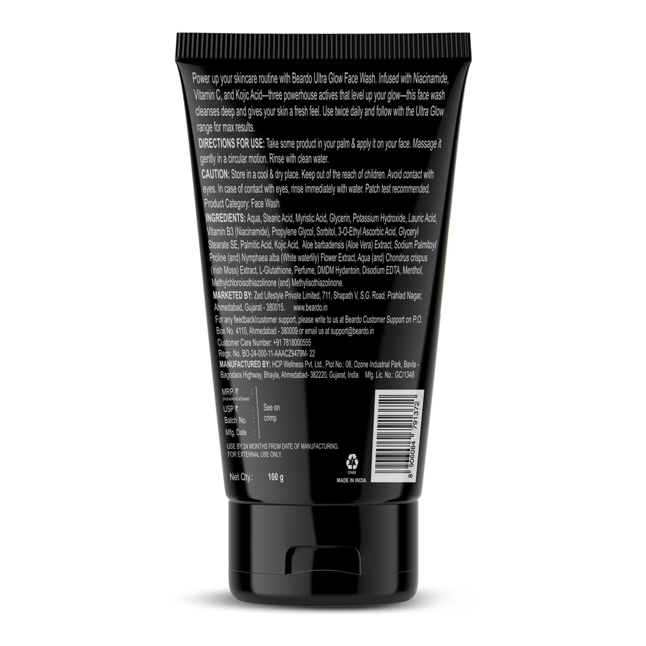 Beardo Ultraglow Facewash for Men, 100g - Image 8 - Buy from Indicrest