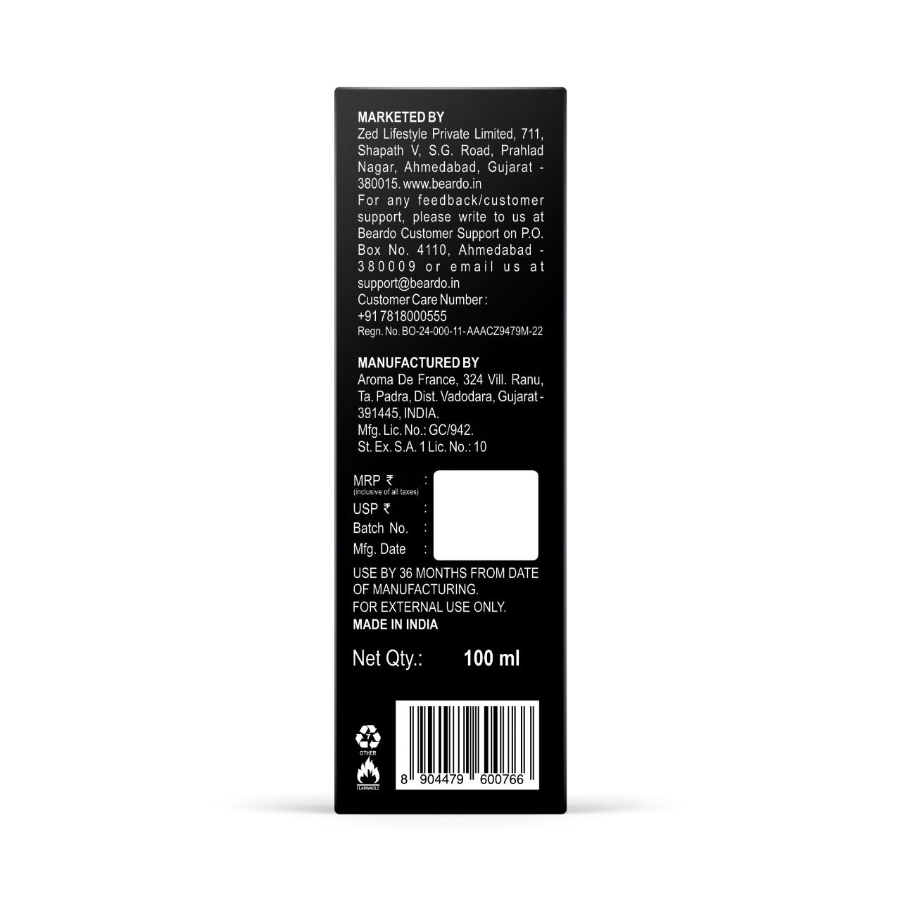 Beardo Whisky Smoke Bourbon Perfume EDP, 100ml - Image 8 - Buy from Indicrest