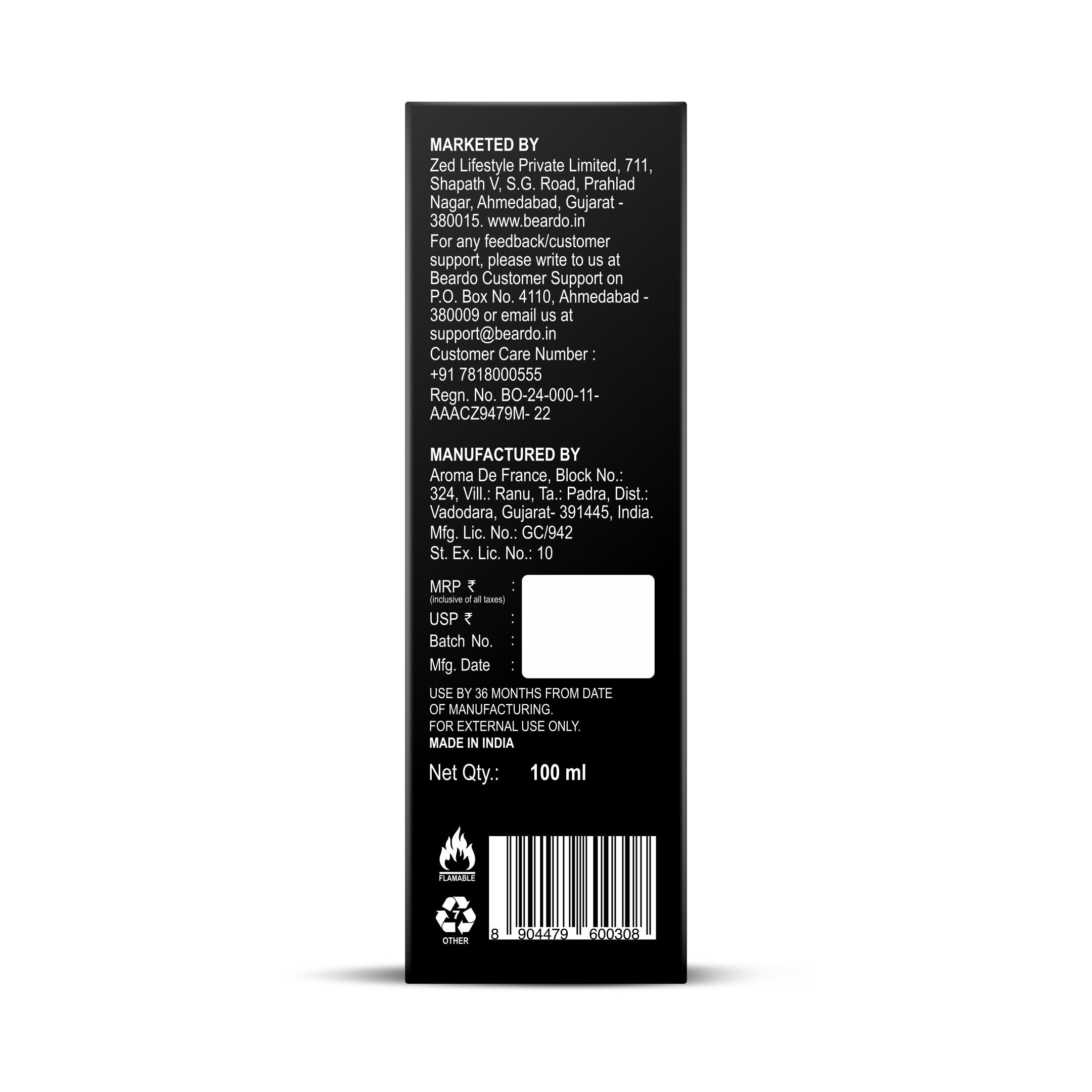 Beardo Whisky Smoke Firebomb Perfume EDP, 100ml - Image 8 - Buy from Indicrest